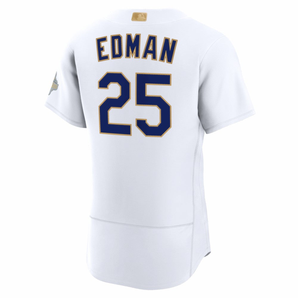 Tommy Edman Los Angeles Dodgers Nike 2026 Gold Collection Authentic Jersey - White - Nike Lifestyle