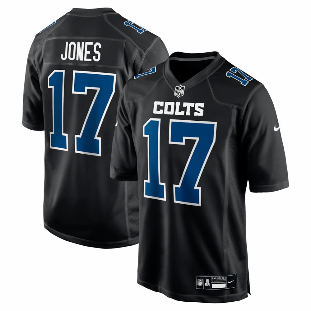 Nike Daniel Jones Indianapolis Colts Fashion Game Jersey Carbon Black