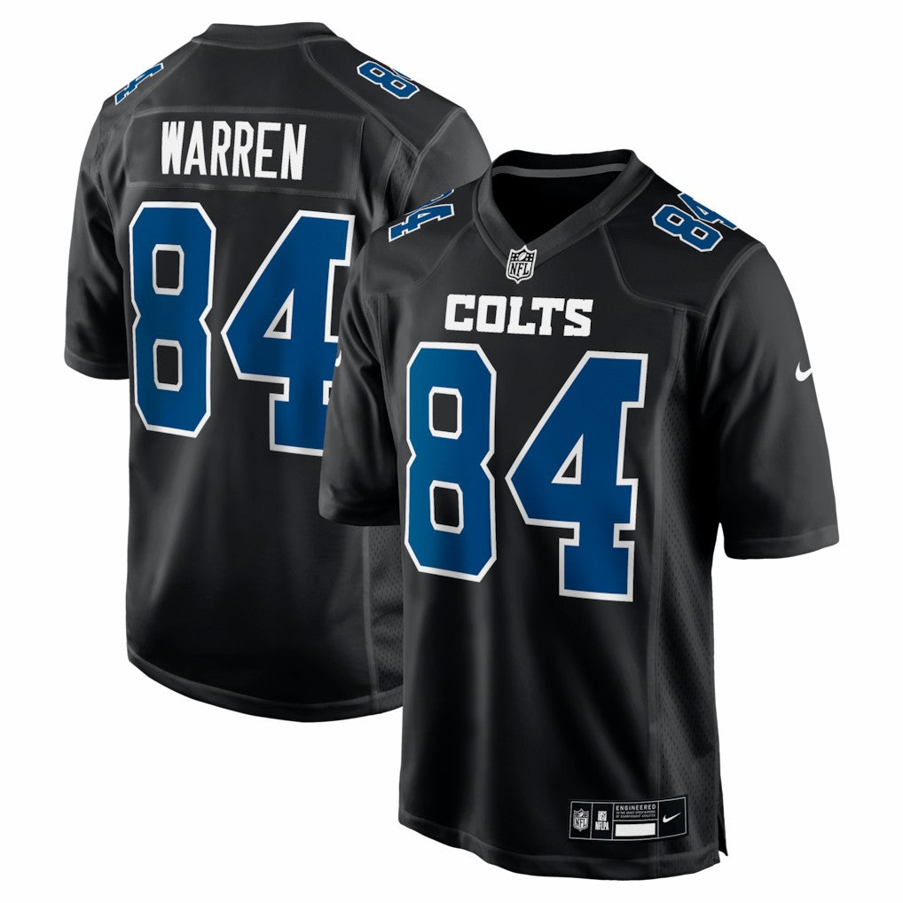 Nike Tyler Warren Indianapolis Colts Fashion Game Jersey Carbon Black