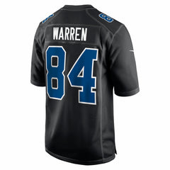 Nike Tyler Warren Indianapolis Colts Fashion Game Jersey Carbon Black