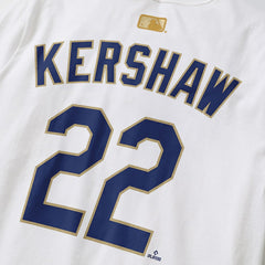 Clayton Kershaw Los Angeles Dodgers Nike 2026 Gold Collection Player Name & Number T-Shirt - White - Nike Lifestyle