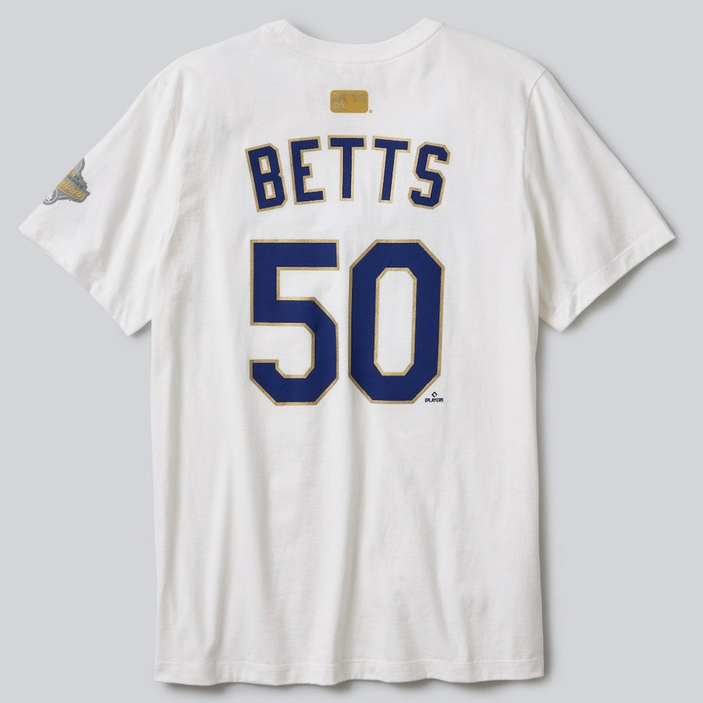 Mookie Betts Los Angeles Dodgers Nike 2026 Gold Collection Name & Number T-Shirt - White - Nike Lifestyle