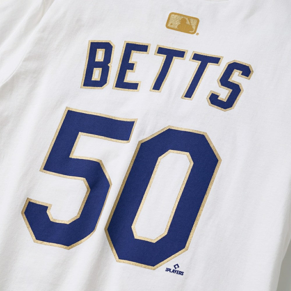 Mookie Betts Los Angeles Dodgers Nike 2026 Gold Collection Name & Number T-Shirt - White - Nike Lifestyle