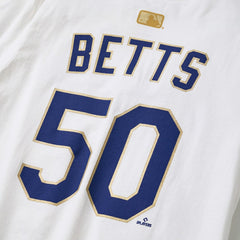 Mookie Betts Los Angeles Dodgers Nike 2026 Gold Collection Name & Number T-Shirt - White - Nike Lifestyle