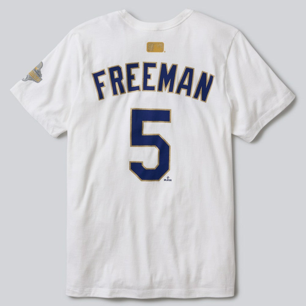 Freddie Freeman Los Angeles Dodgers Nike 2026 Gold Collection Name & Number T-Shirt - White - Nike Online