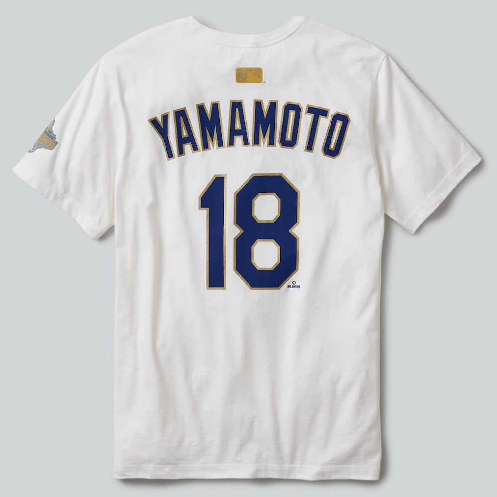 Yoshinobu Yamamoto Los Angeles Dodgers Nike 2026 Gold Collection Name & Number T-Shirt - White - Nike Sale