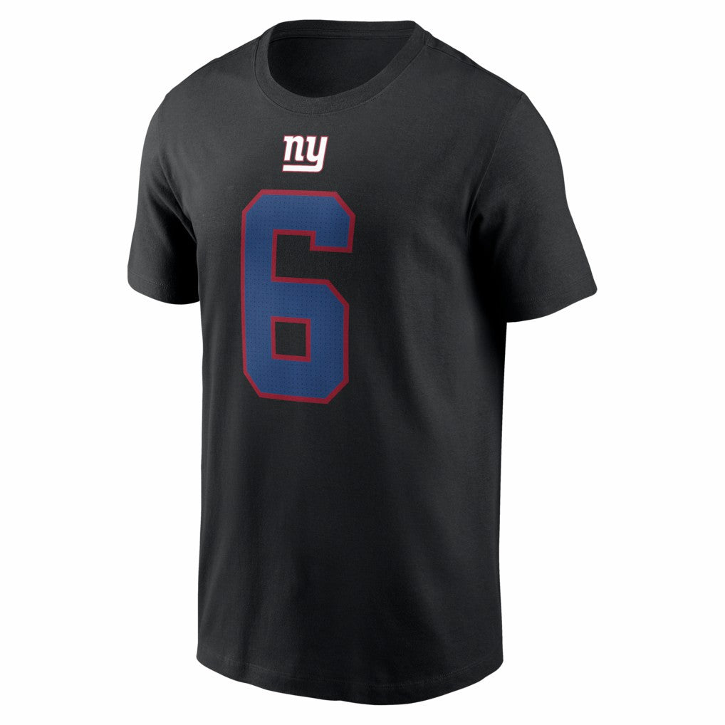 Nike Jaxson Dart New York Giants Name & Number T-Shirt Black