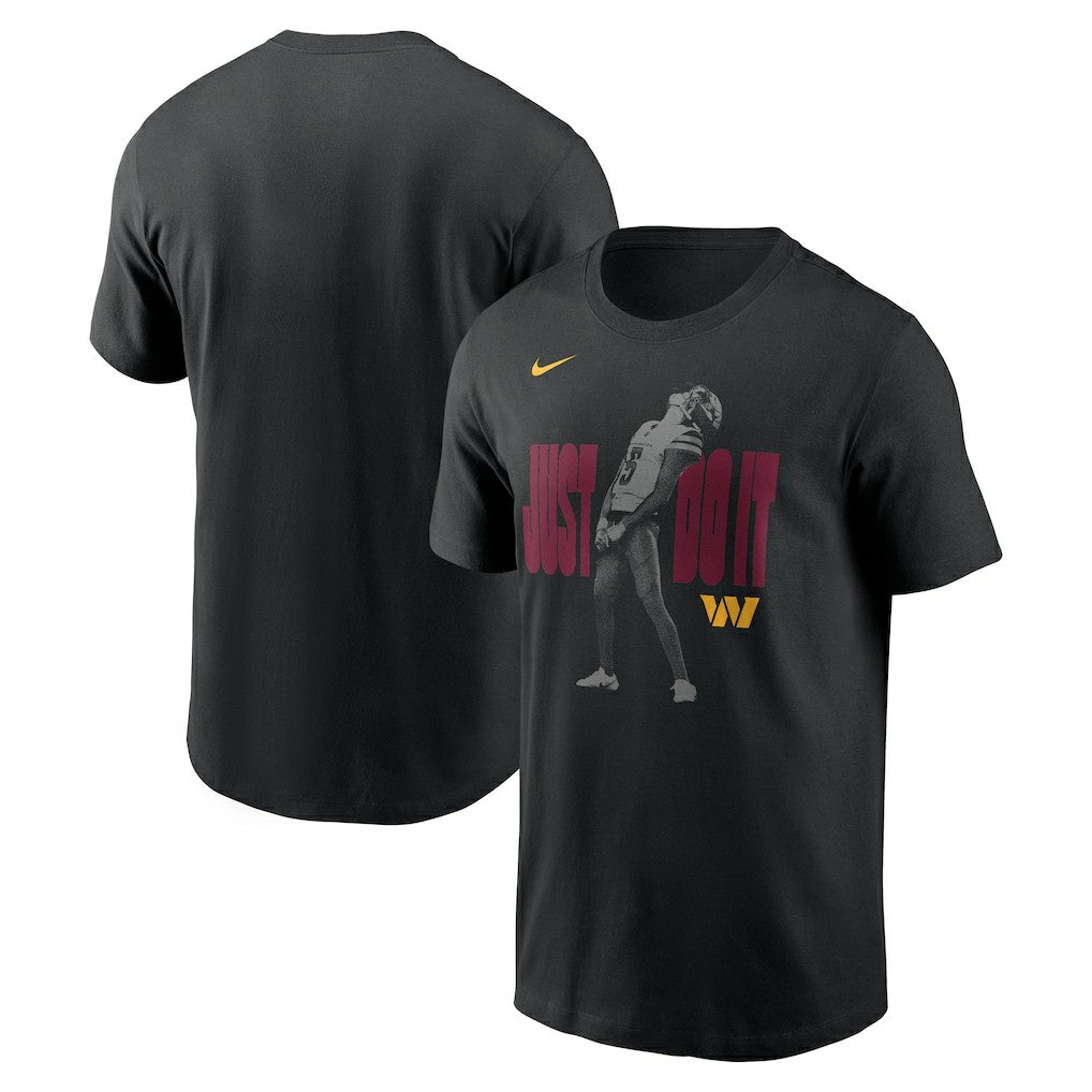 Nike Jayden Daniels Washington Commanders Just Do It T-Shirt Black