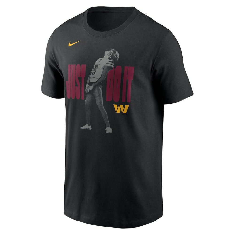 Nike Jayden Daniels Washington Commanders Just Do It T-Shirt Black