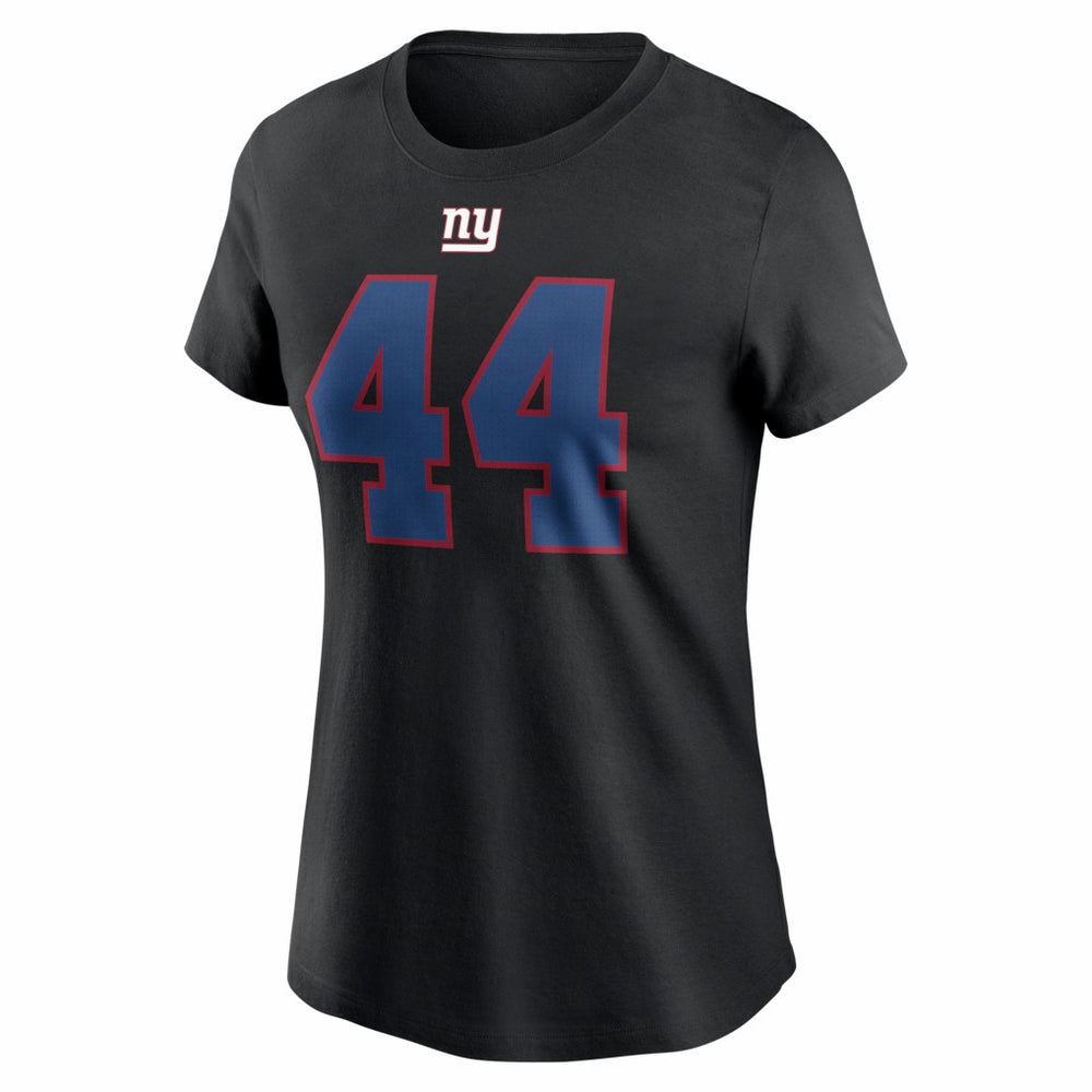 Nike Cam Skattebo New York Giants Women's Name & Number T-Shirt Black