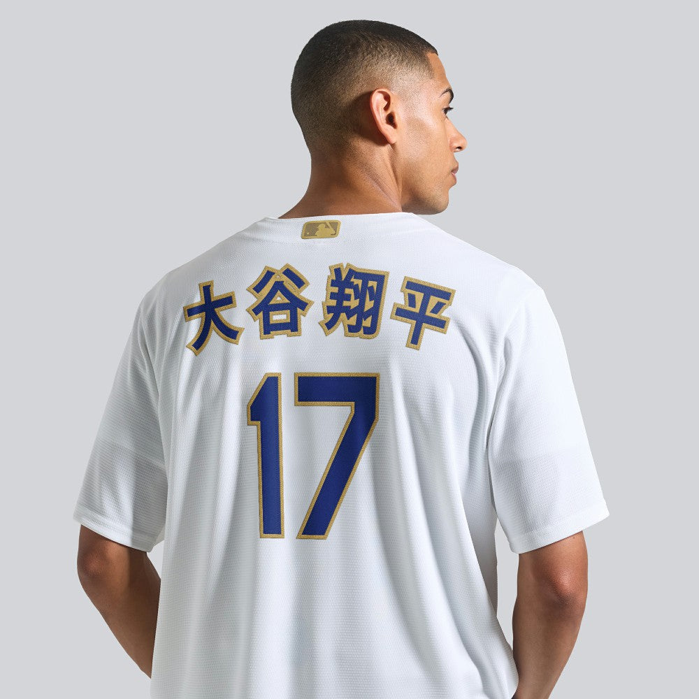 Shohei Ohtani Los Angeles Dodgers Nike 2026 Gold Collection Kanji Stadium Jersey - White - Nike on Sale