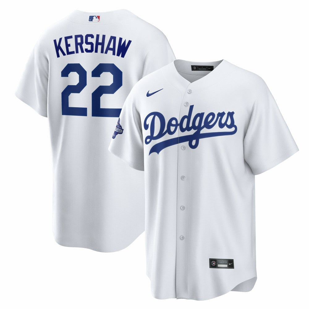 Clayton Kershaw Los Angeles Dodgers Nike Home 2025 World Series Champions Replica Jersey - White - Nike Discount