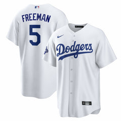 Freddie Freeman Los Angeles Dodgers Nike Home 2025 World Series Champions Replica Jersey - White - Nike on Sale