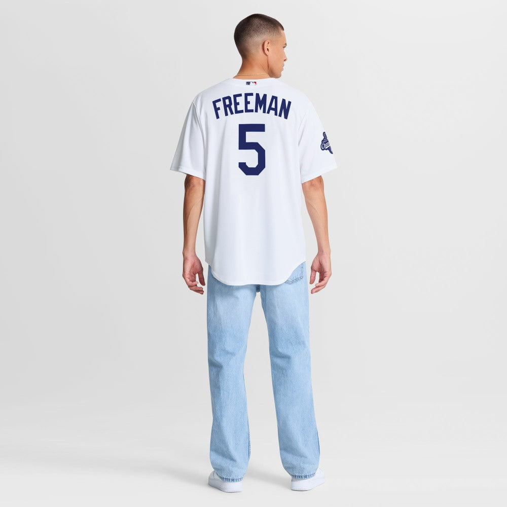 Freddie Freeman Los Angeles Dodgers Nike Home 2025 World Series Champions Replica Jersey - White - Nike on Sale