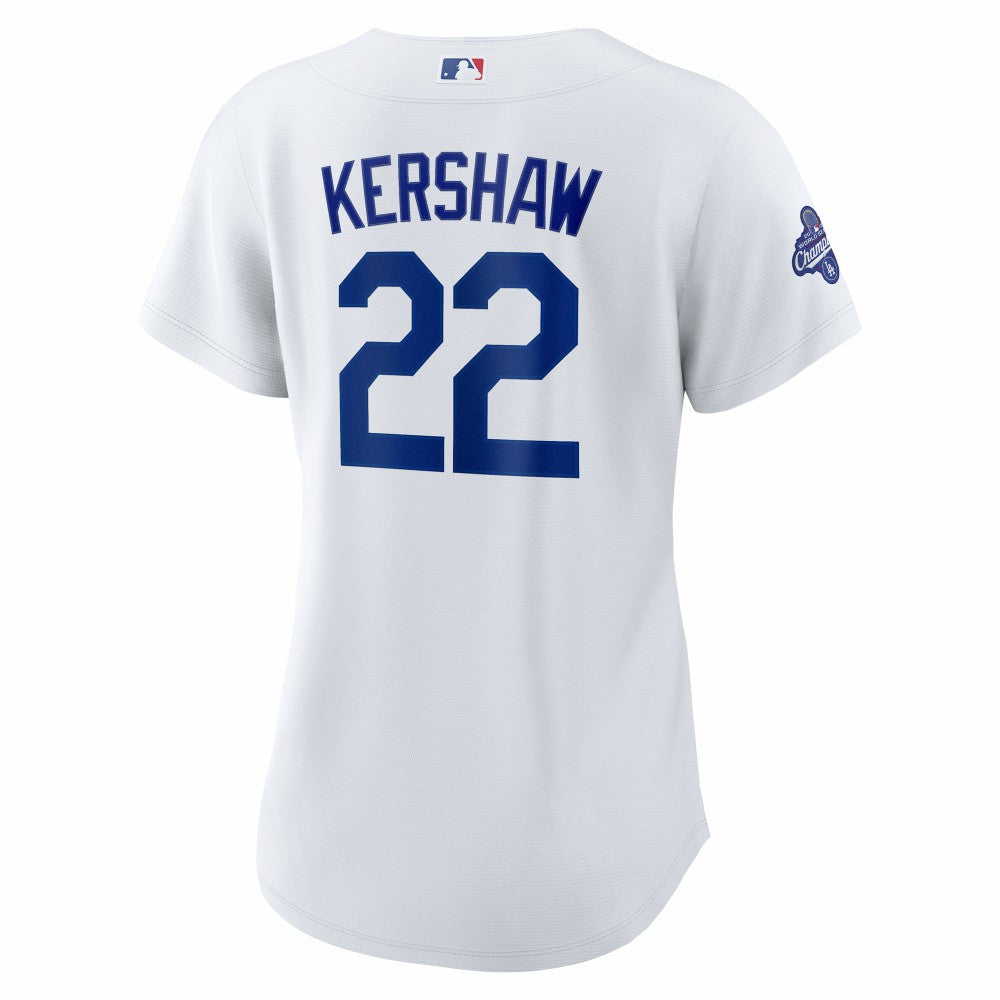 Clayton Kershaw Los Angeles Dodgers Nike Women's Home 2025 World Series Champions Replica Jersey - White - Nike Online
