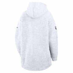 Nike New England Patriots Women's Super Bowl LX Opening Night Tech Fleece Full-Zip Hoodie Heather Gray