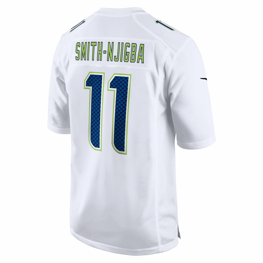 Nike Jaxon Smith-Njigba Seattle Seahawks Super Bowl LX Patch Tundra Fashion Game Jersey White