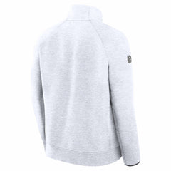 Nike Drake Maye New England Patriots Super Bowl LX Opening Night Tech Fleece Half-Zip Sweatshirt Gray