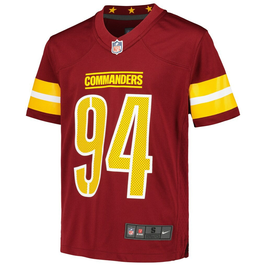 Nike Daron Payne Washington Commanders Youth Game Jersey Burgundy