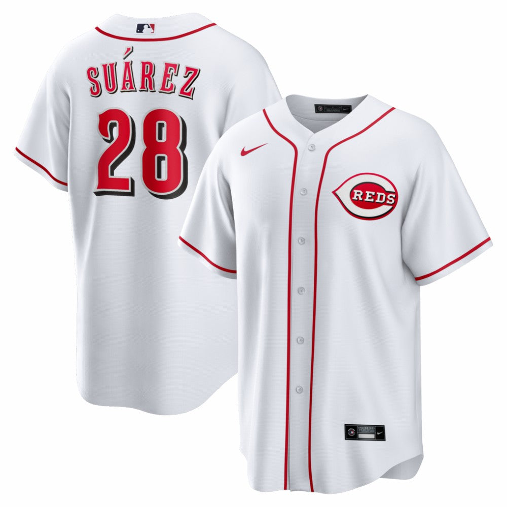 Eugenio Suárez Cincinnati Reds Nike Home Replica Jersey - White - Nike Lifestyle