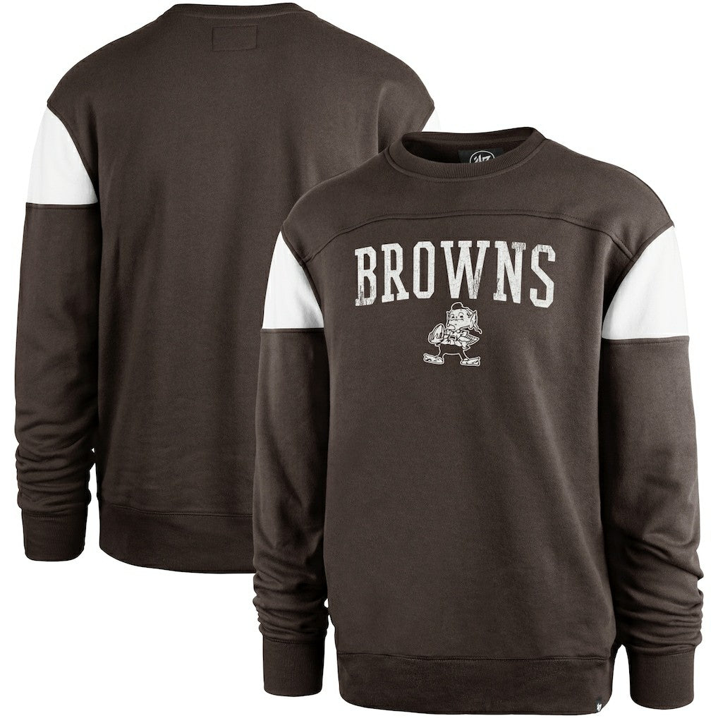 47 brand Cleveland Browns '47 Groundbreaker Onset Pullover Sweatshirt Brown
