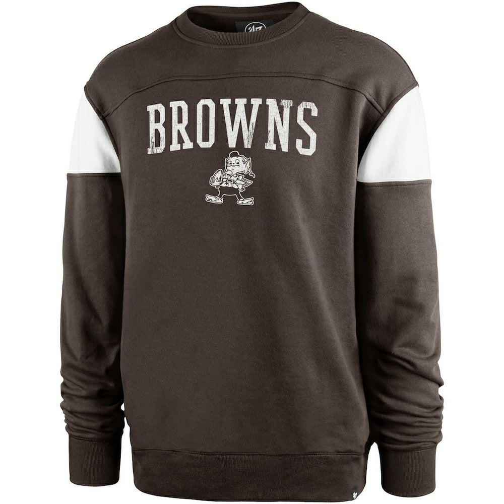47 brand Cleveland Browns '47 Groundbreaker Onset Pullover Sweatshirt Brown