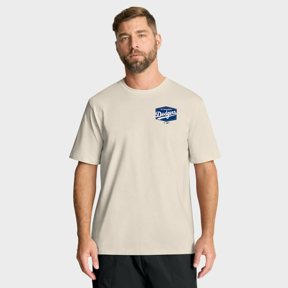 Los Angeles Dodgers Fanatics Local 9x Champs T-Shirt - Tan - Fanatics Online