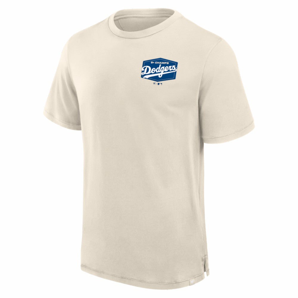 Los Angeles Dodgers Fanatics Local 9x Champs T-Shirt - Tan - Fanatics Online
