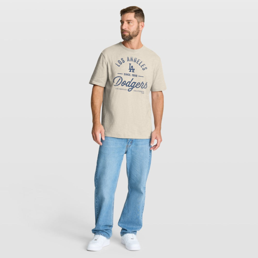 Los Angeles Dodgers Fanatics Stadium T-Shirt - Tan - Fanatics Lifestyle