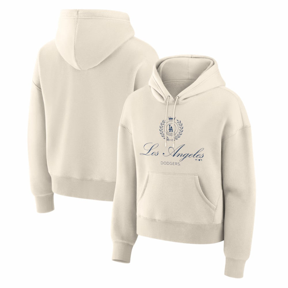 Los Angeles Dodgers Fanatics Women's Legacy Fleece Hoodie - Cream - Fanatics Online