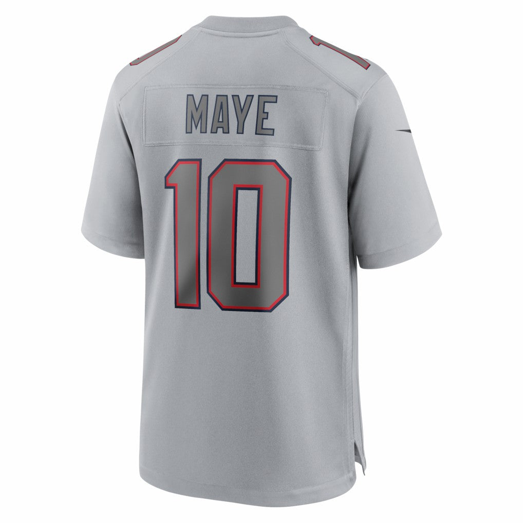 Nike Drake Maye New England Patriots Atmosphere Fashion Game Jersey Gray
