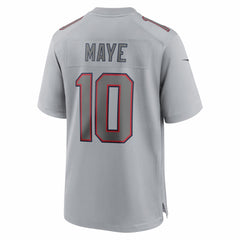 Nike Drake Maye New England Patriots Atmosphere Fashion Game Jersey Gray