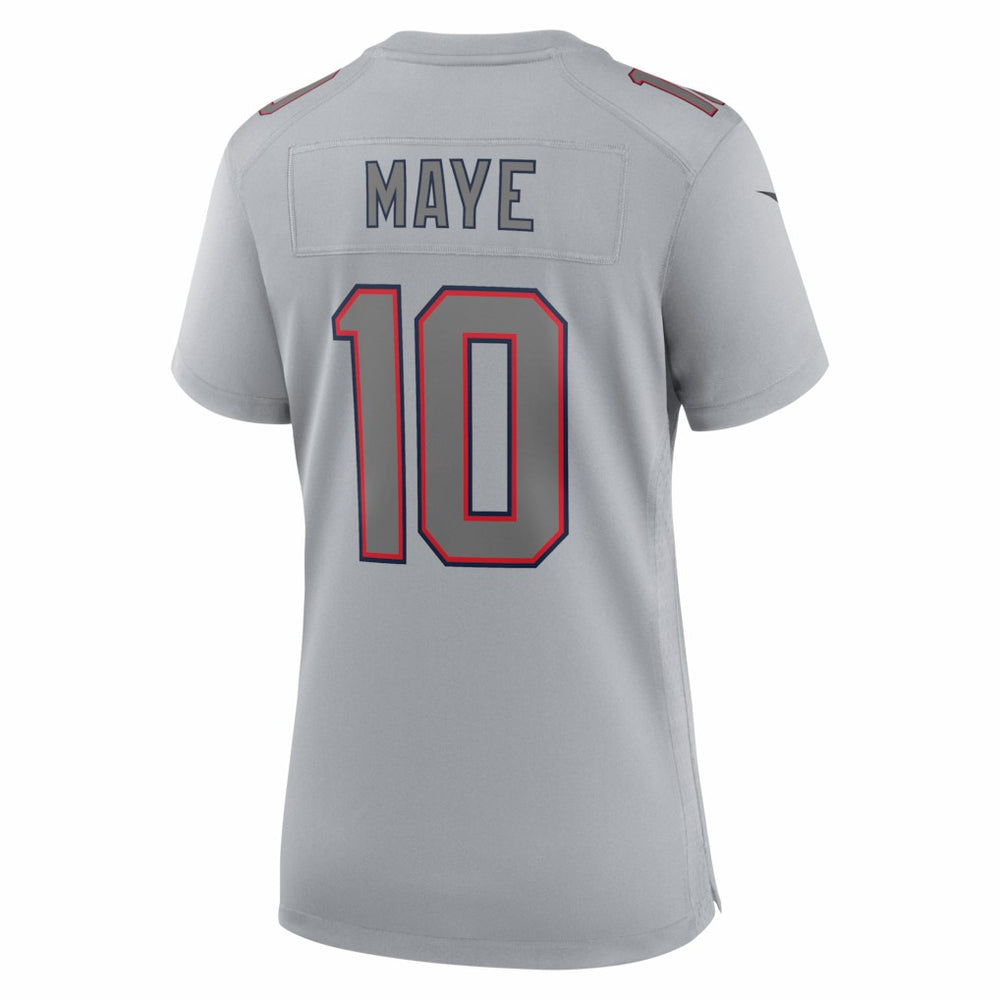 Nike Drake Maye New England Patriots Women's Fashion Atmosphere Fashion Game Jersey Gray