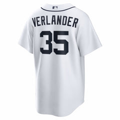 Justin Verlander Detroit Tigers Nike Home Replica Jersey - White - Nike Online