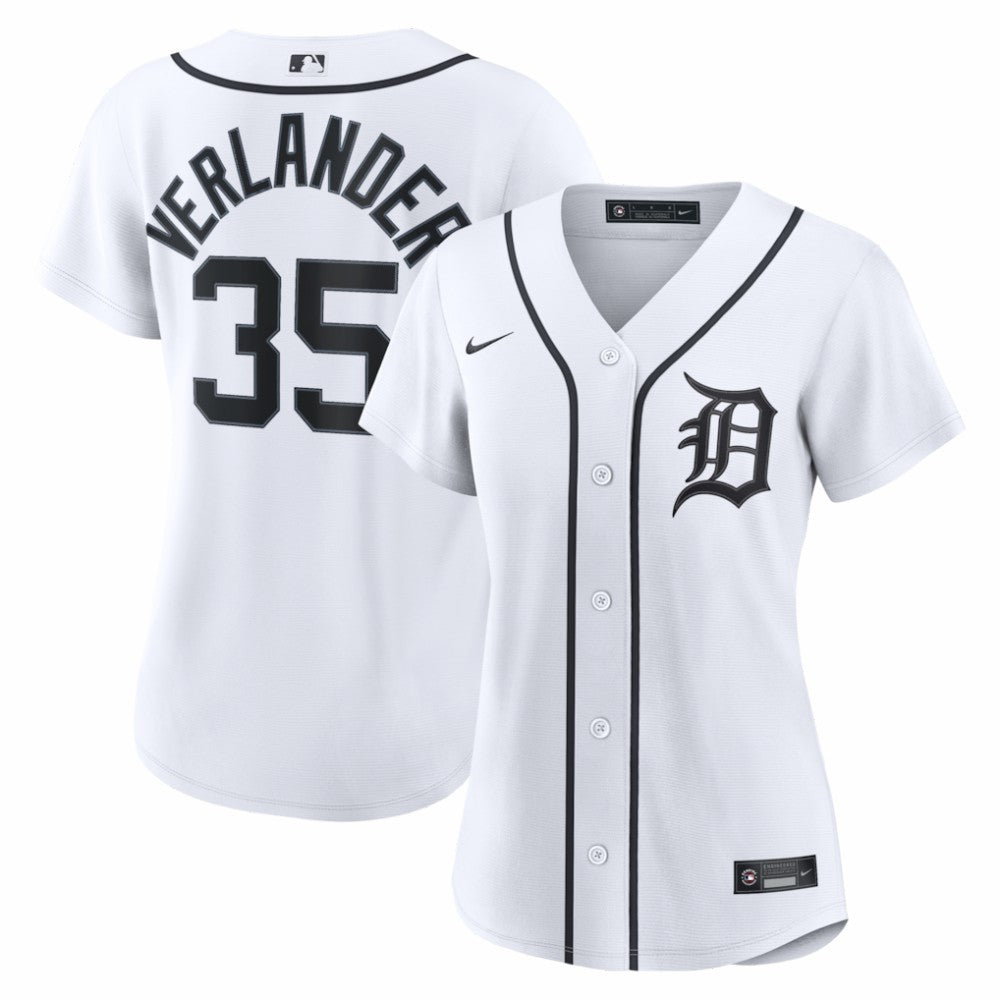 Justin Verlander Detroit Tigers Nike Women's Home Replica Jersey - White - Nike Discount
