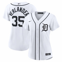 Justin Verlander Detroit Tigers Nike Women's Home Replica Jersey - White - Nike Discount