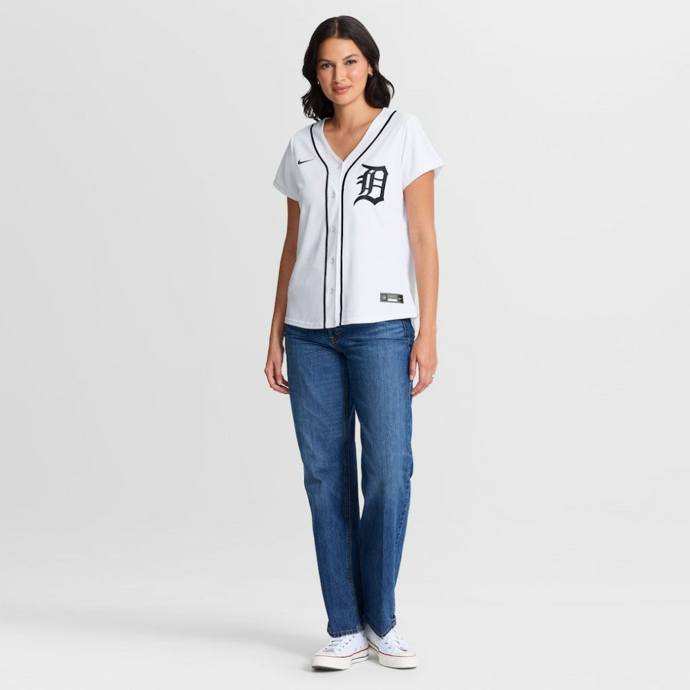 Justin Verlander Detroit Tigers Nike Women's Home Replica Jersey - White - Nike Discount