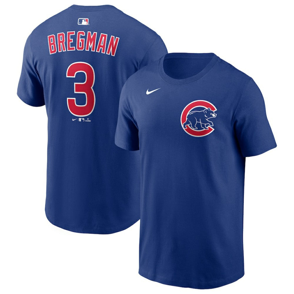 Alex Bregman Chicago Cubs Nike Home Name & Number T-Shirt - Royal - Nike Lifestyle