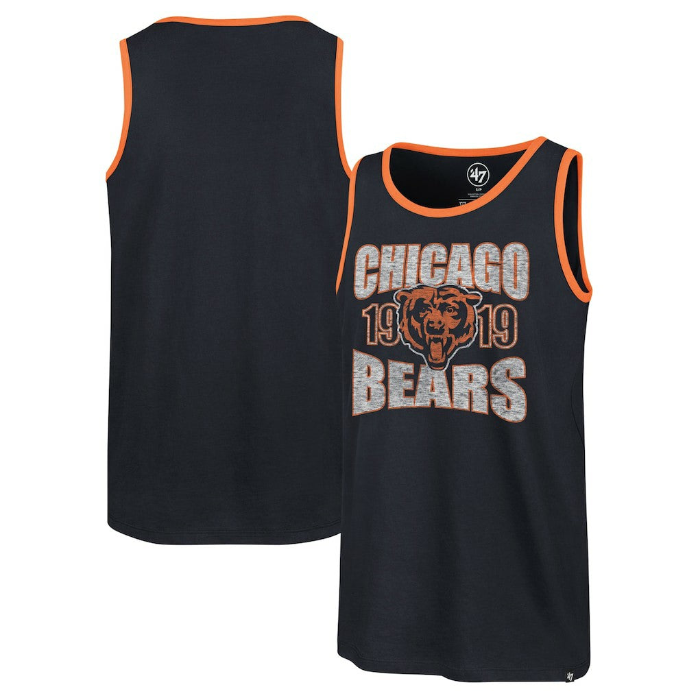 47 brand Chicago Bears '47 Upload Franklin Tank Top Navy