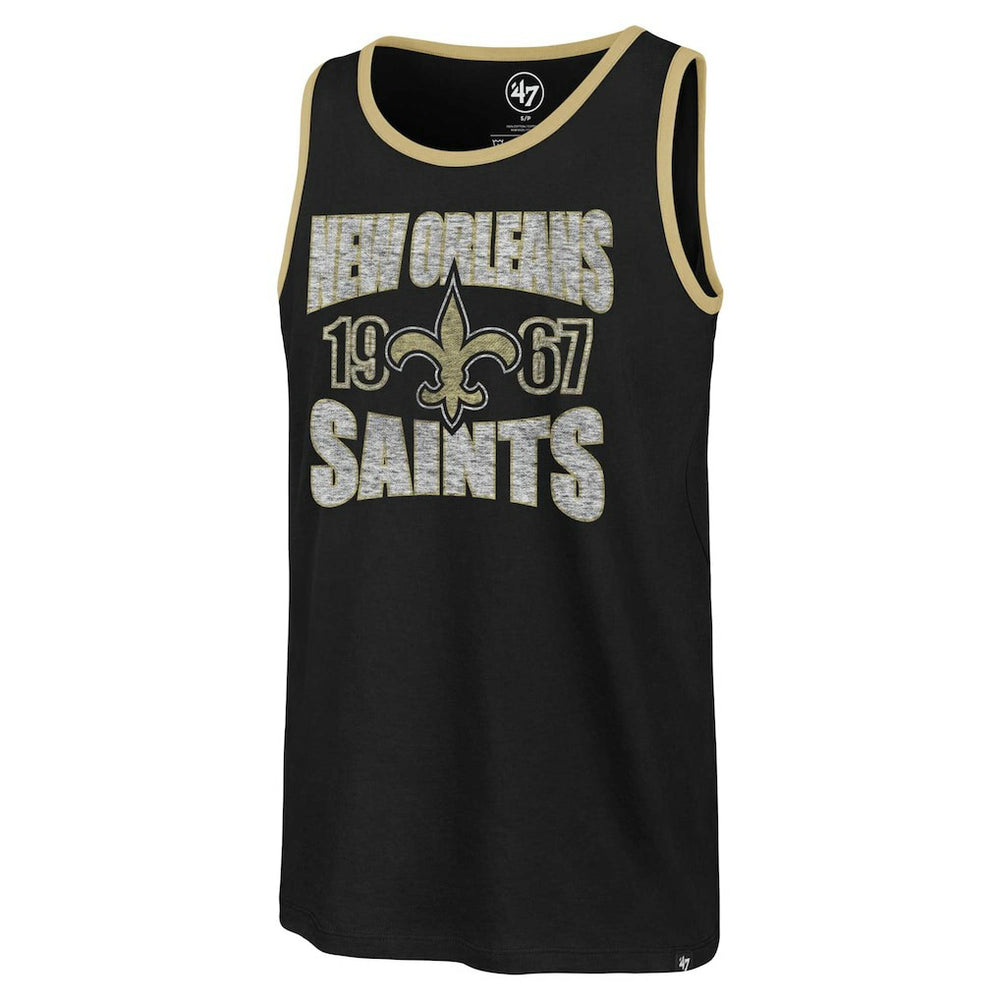 47 brand New Orleans Saints '47 Upload Franklin Tank Top Black
