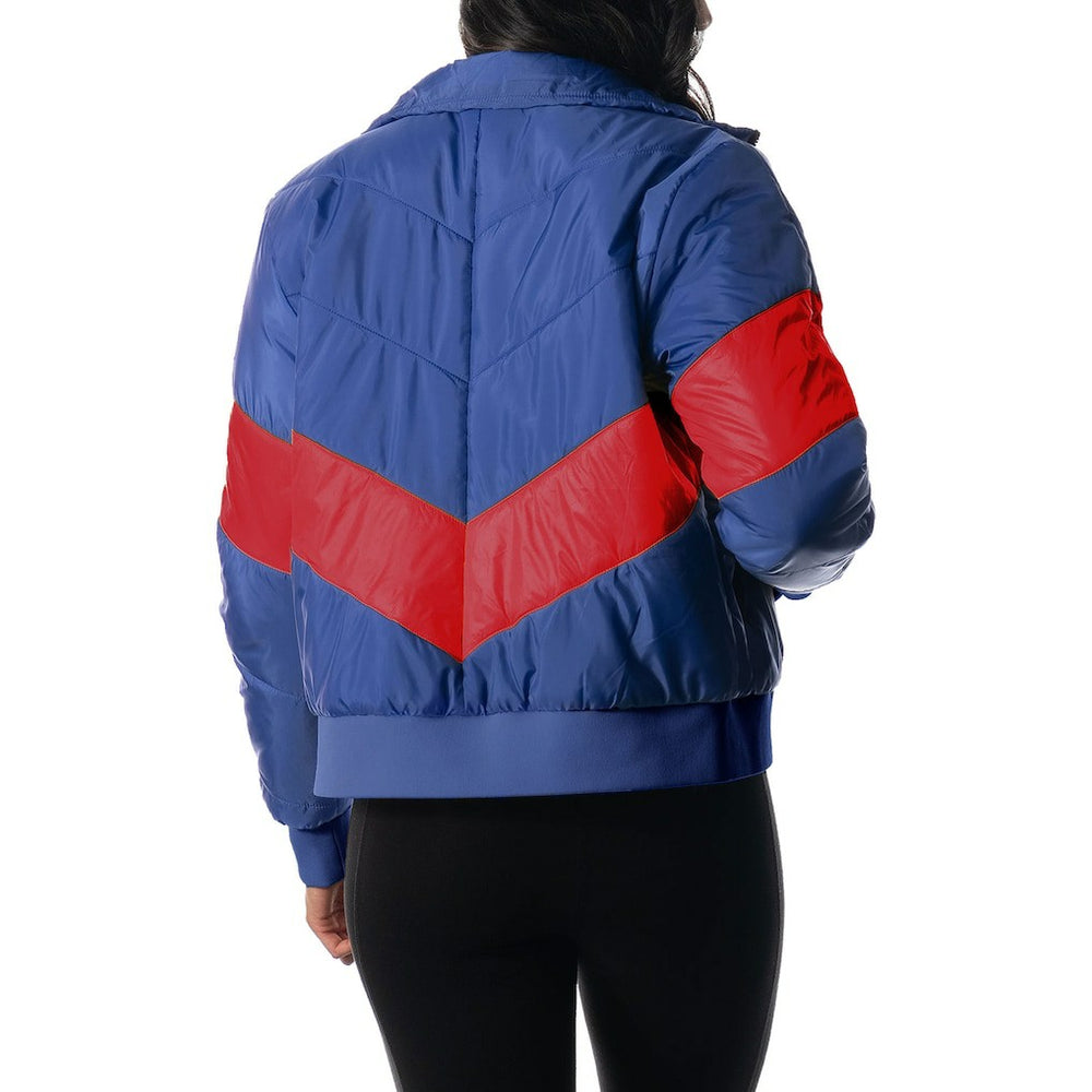 Buffalo Bills The Wild Collective Women's Puffer Full-Zip Hoodie Royal