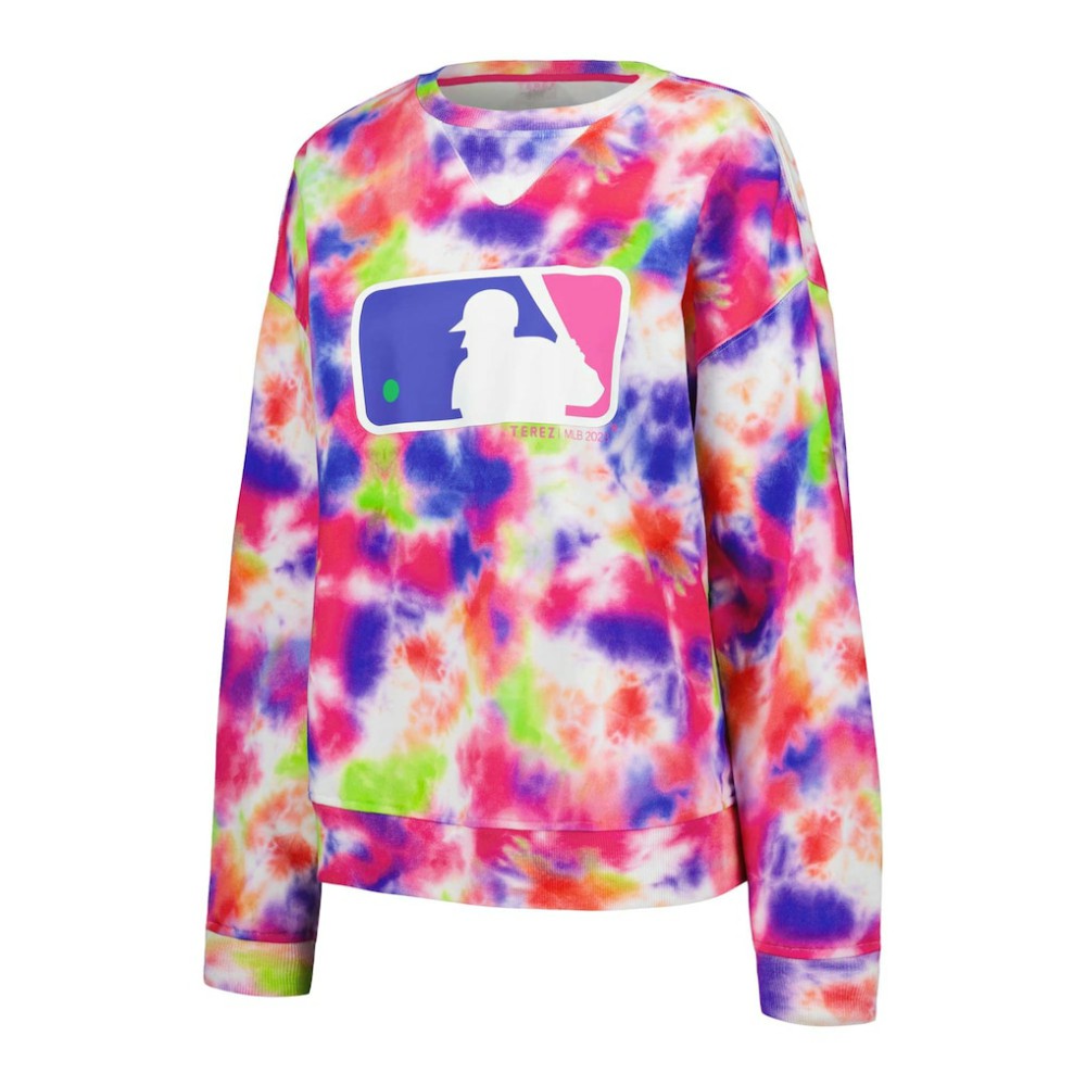 MLB Batterman Terez Neon Tie-Dye Pullover Sweatshirt - MLB Lifestyle