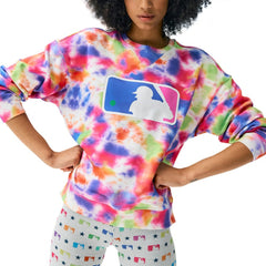MLB Batterman Terez Neon Tie-Dye Pullover Sweatshirt - MLB Lifestyle