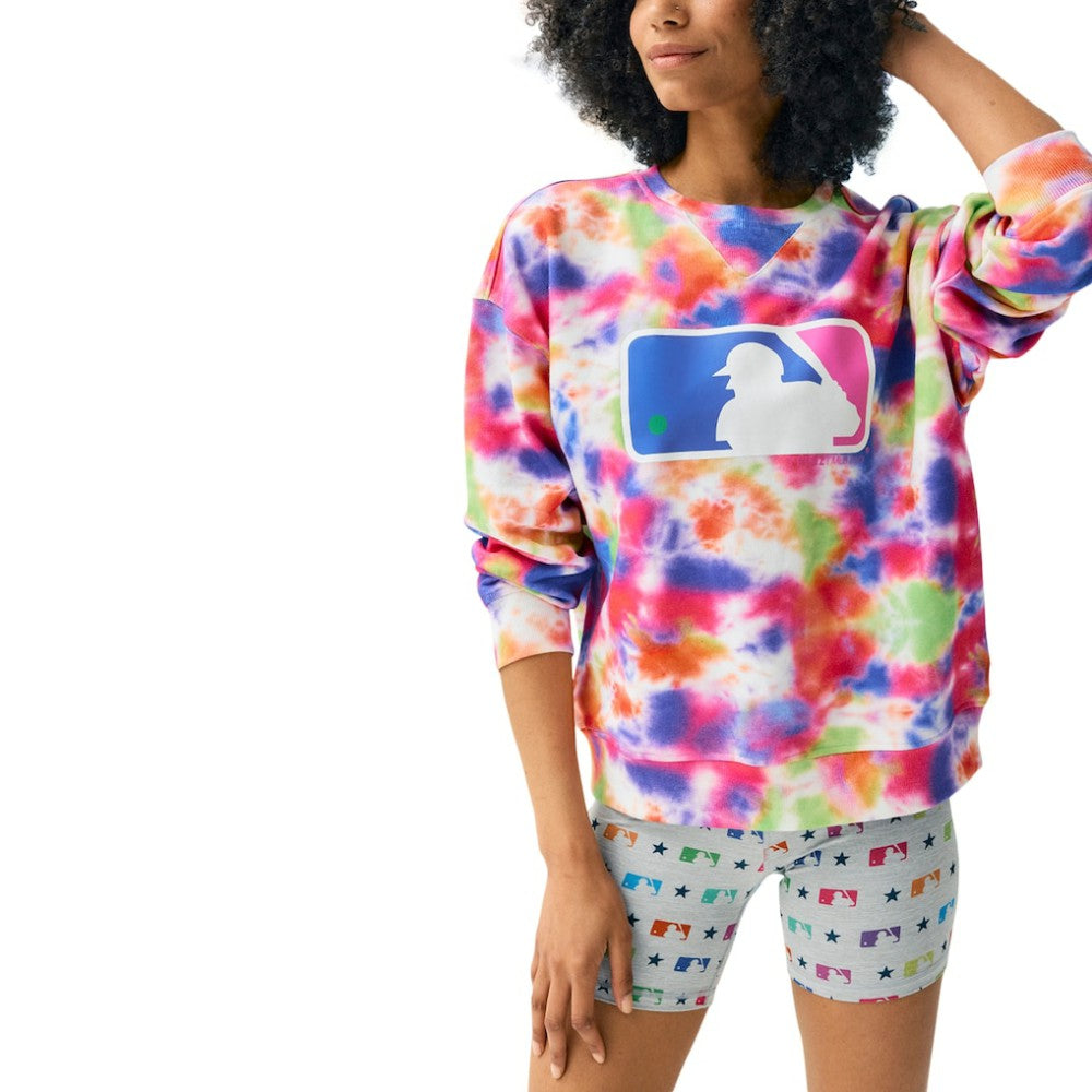 MLB Batterman Terez Neon Tie-Dye Pullover Sweatshirt - MLB Lifestyle