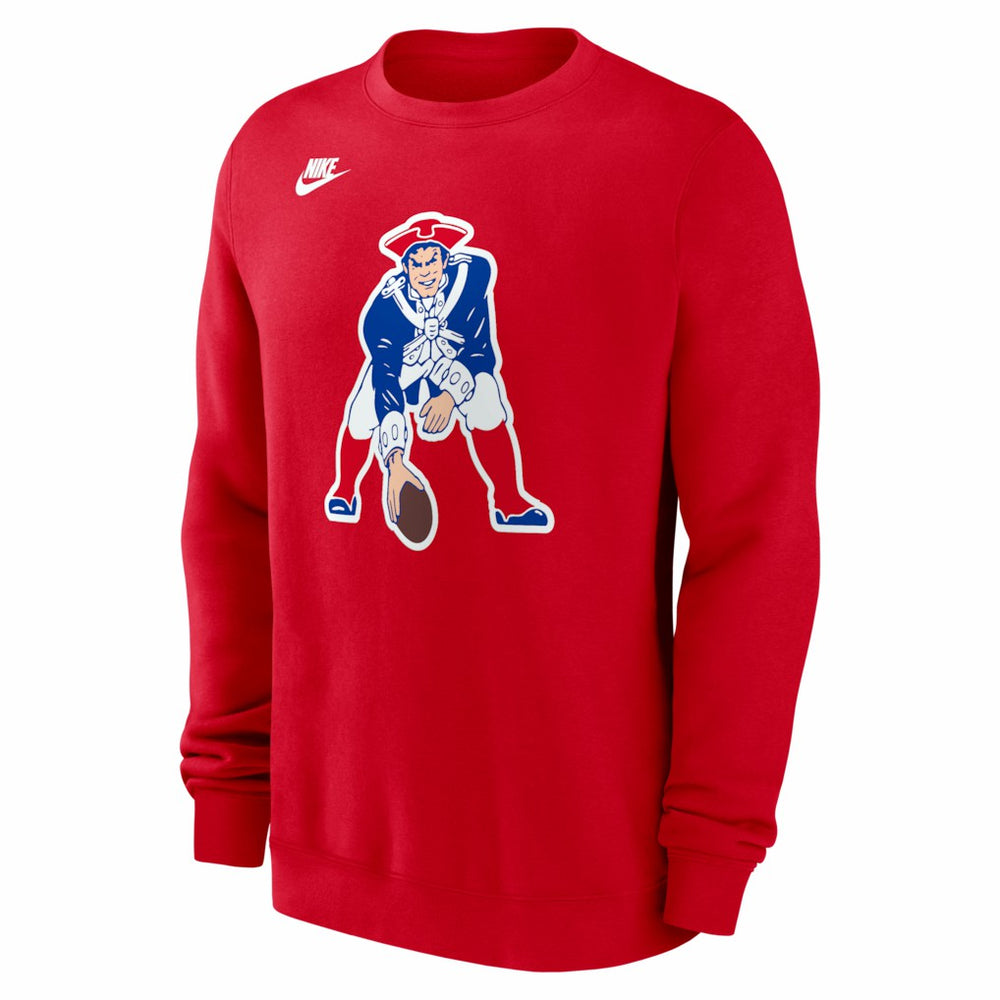 Nike New England Patriots Pat Patriot Club Sweatshirt Red