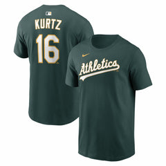 Nick Kurtz Athletics Nike Name & Number T-Shirt - Green - Nike Lifestyle