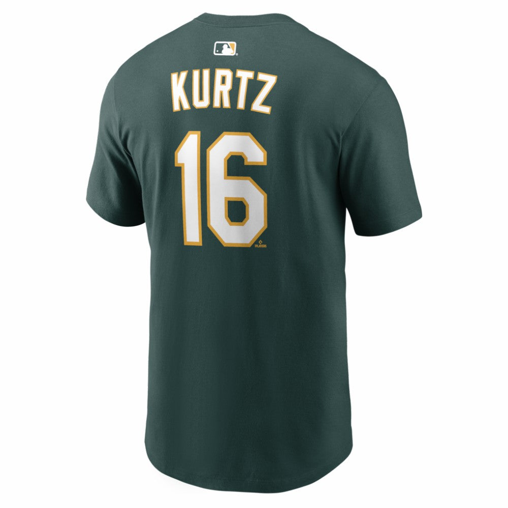 Nick Kurtz Athletics Nike Name & Number T-Shirt - Green - Nike Lifestyle