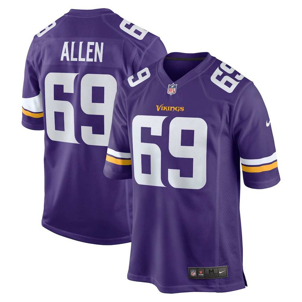Nike Jared Allen Minnesota Vikings Retired Player Game Jersey Purple
