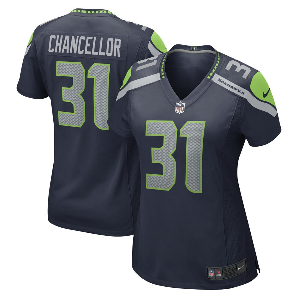 Nike Kam Chancellor Seattle Seahawks Women's Retired Player Game Jersey College Navy