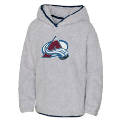 Colorado Avalanche Girls Youth Ultimate Teddy Fleece Pullover Hoodie - Heather Gray - NHL 200189121